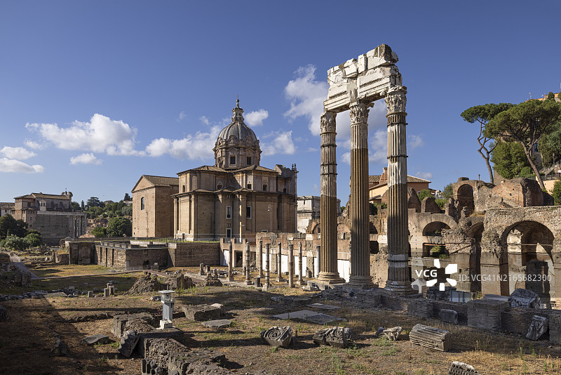 意大利拉齐奥罗马的古罗马广场图片素材