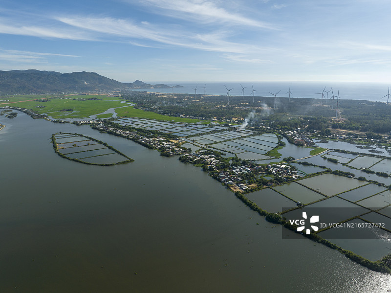 越南中部平定省的咸水泻湖图片素材