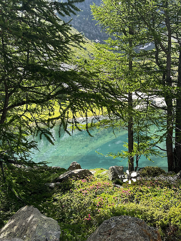 意大利森林湖泊风光图片素材