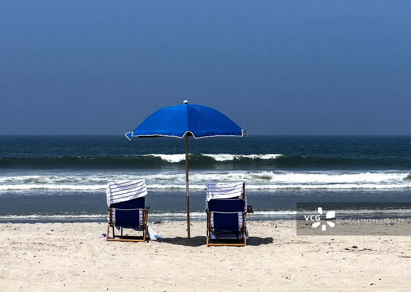 科罗纳多海滩的迷人景色，加利福尼亚州，美国图片素材
