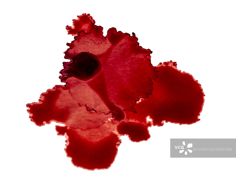 白色表面上滑落的血滴图片素材