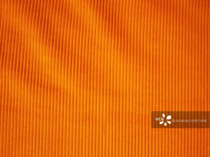 比利时布鲁塞尔的橙色灯芯绒面料特写（4:3）图片素材