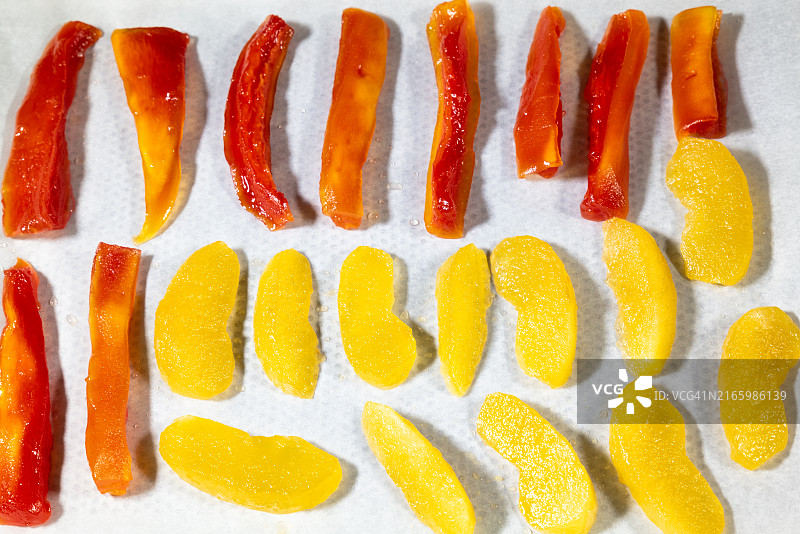 自制糖渍水果特写图片素材