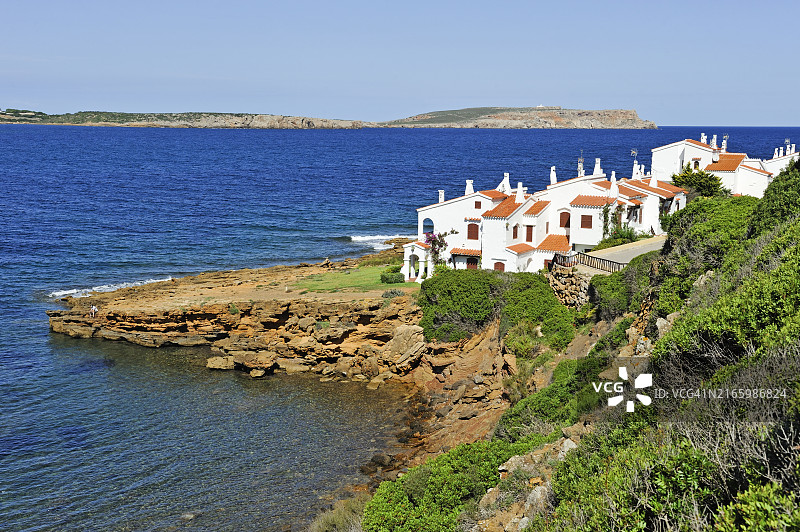 西班牙梅诺卡岛滨海度假别墅图片素材
