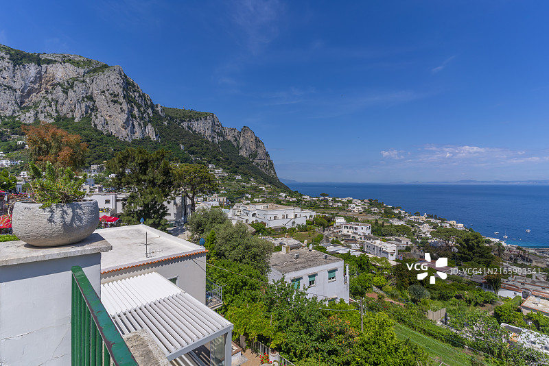 意大利坎帕尼亚卡普里岛景色图片素材
