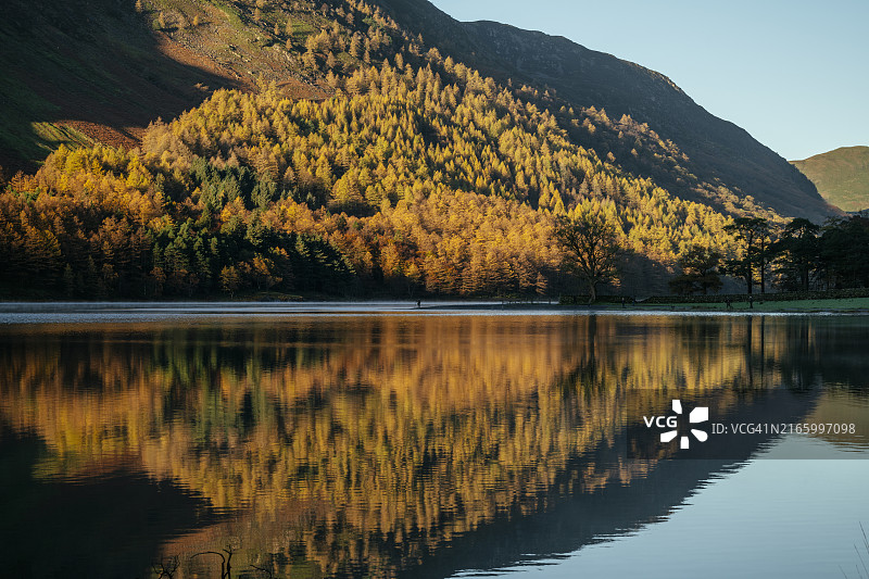 巴特米尔在黎明时分，湖区国家公园，联合国教科文组织世界遗产，坎布里亚，英格兰，英国，欧洲图片素材
