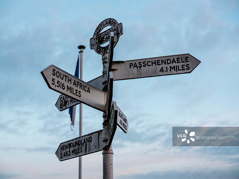 帕斯尚尔的十字路口标志图片素材