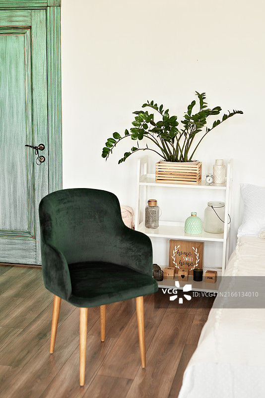 现代简约卧室内景图片素材