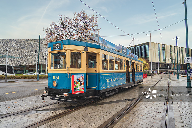 基督城电车，基督城市区游览电车的象征。图片素材