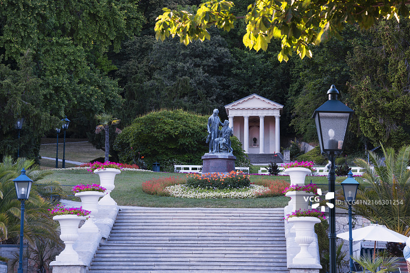 维也纳巴登水疗公园图片素材