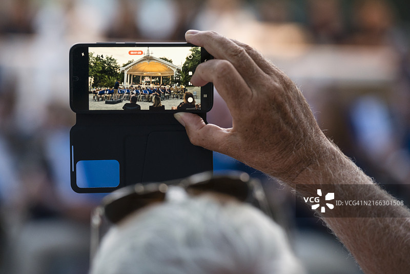 手持智能手机录像图片素材