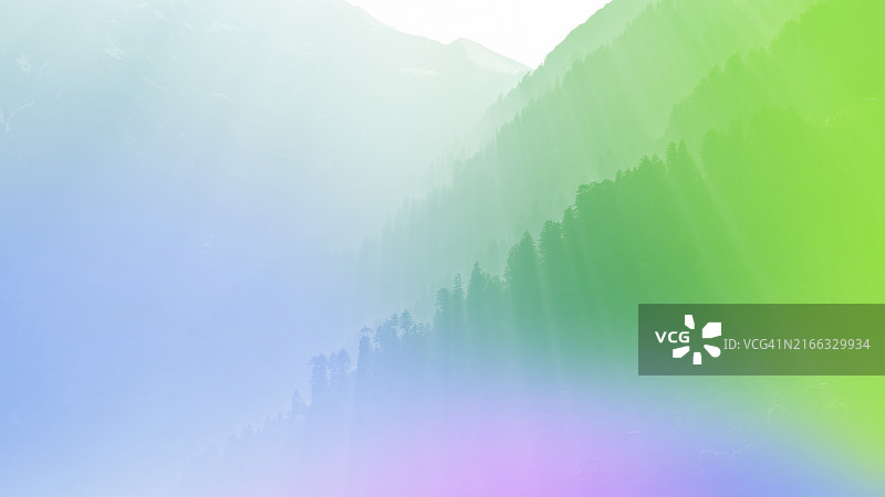 背景 抽象的雾山山脉 多彩壁纸 数字艺术 渐变粉彩 戏剧背景图片素材