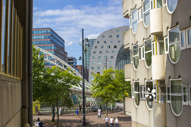 荷兰鹿特丹的折衷主义建筑图片素材