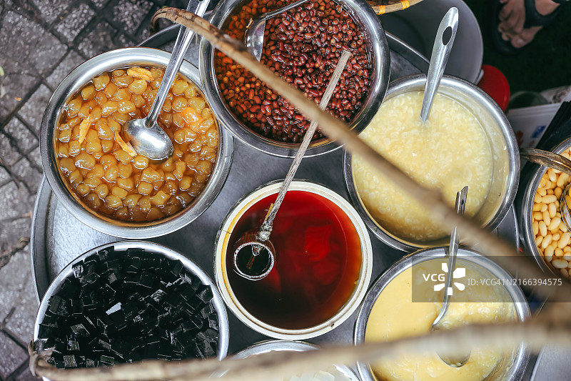 会安古镇越南甜点小吃摊图片素材
