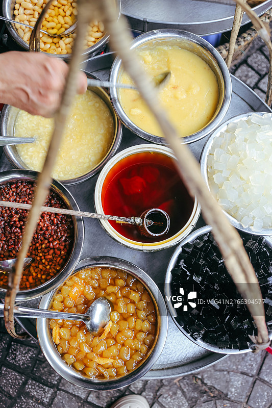 会安古镇越南甜点小吃摊图片素材