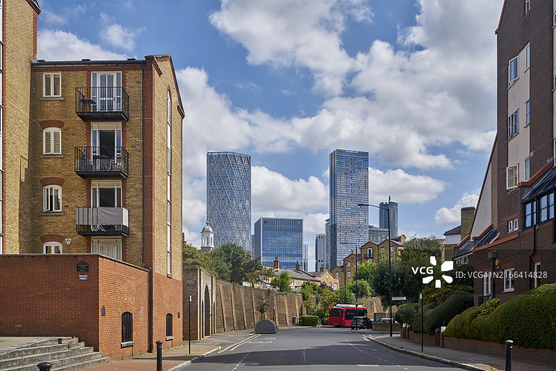 金丝雀码头金融住宅中心图片素材