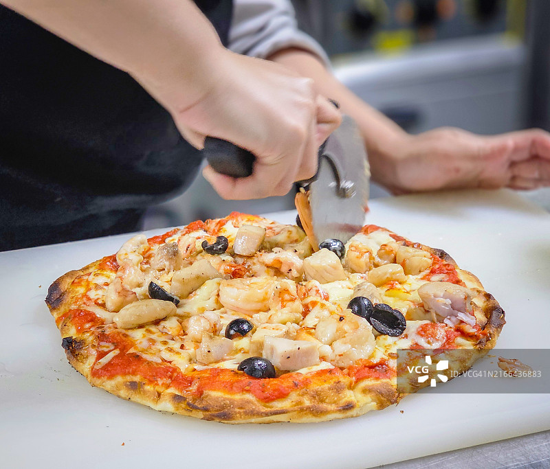 海鲜披萨图片素材