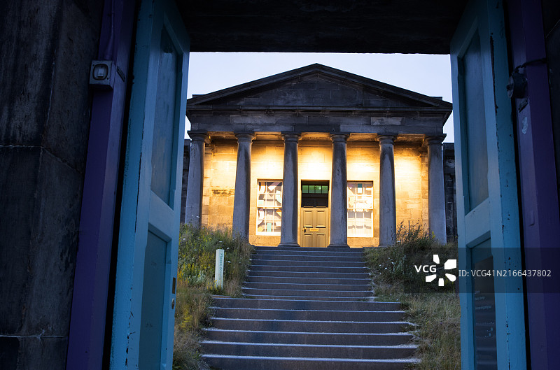 爱丁堡“卡尔顿山”集体画廊的外墙图片素材