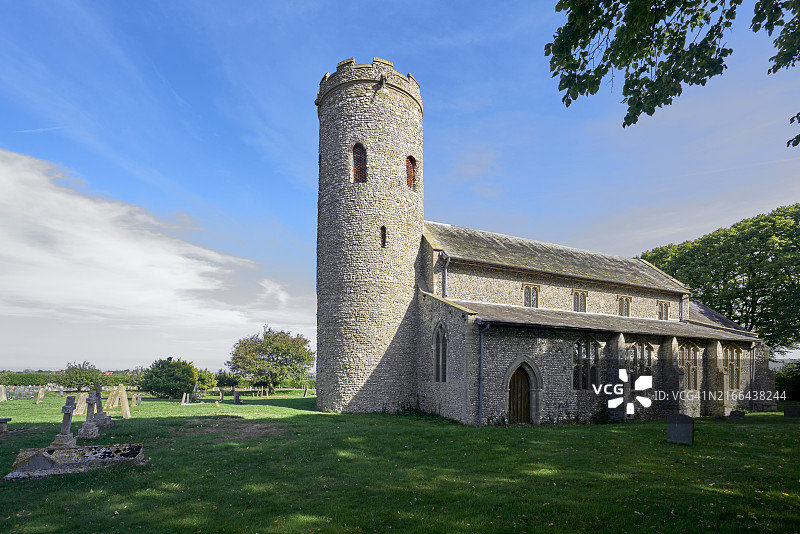英格兰诺福克郡伯纳姆诺顿的圣玛格丽特教堂图片素材