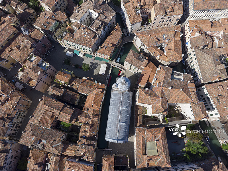 意大利威尼托卡纳雷吉欧区，米拉科利圣母教堂图片素材