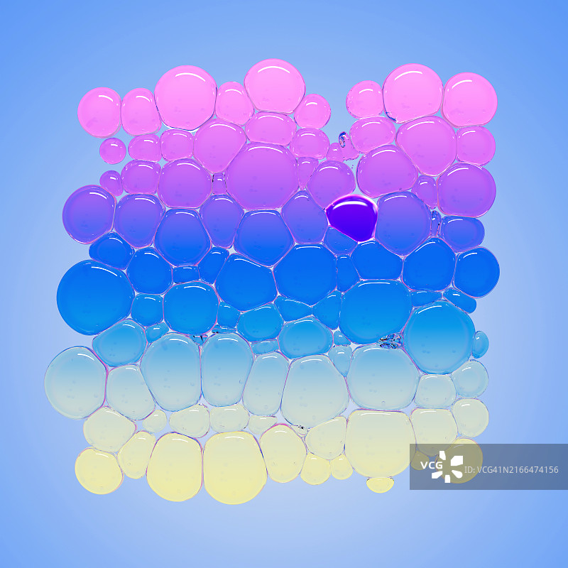 柔和颜色的水泡图片素材