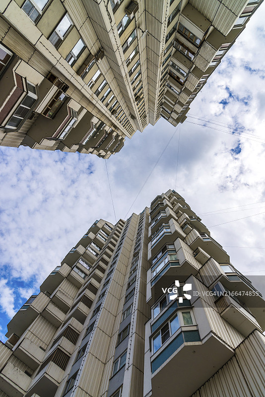 俄罗斯多层住宅楼图片素材