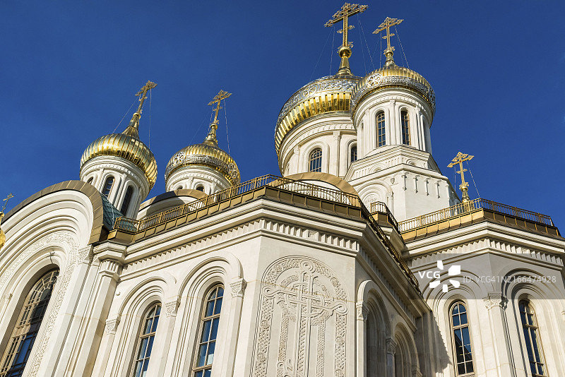 莫斯科基督复活新殉道者教堂，俄罗斯图片素材