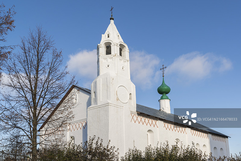 苏兹达尔圣母受孕教堂斋堂，俄罗斯金环之旅图片素材