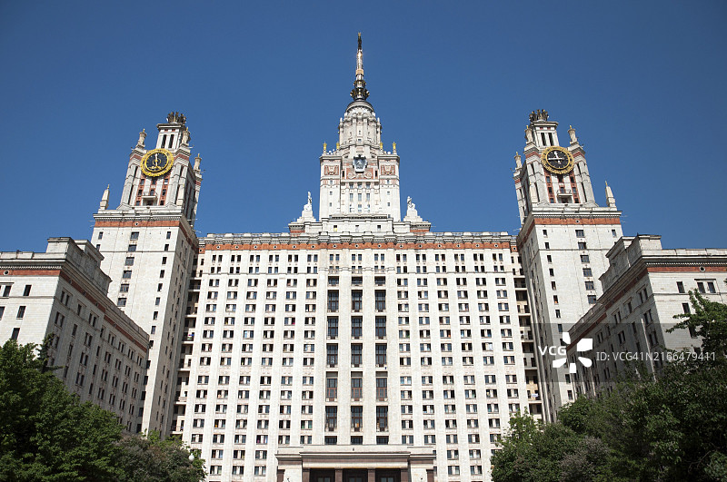 俄罗斯莫斯科国立大学图片素材