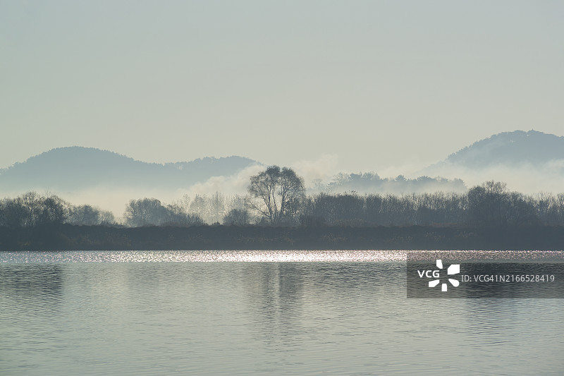 忠清南道扶余郡锦江江边景色图片素材