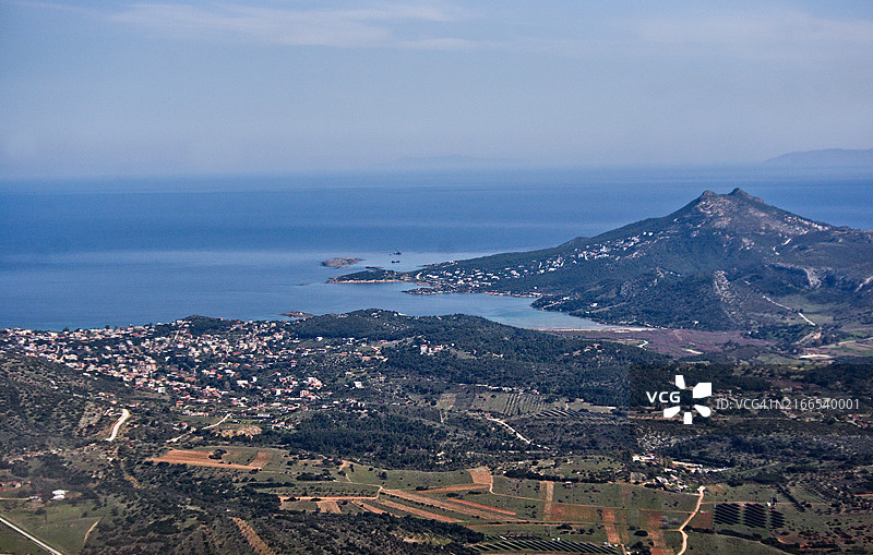 圣托里尼岛日落图片素材