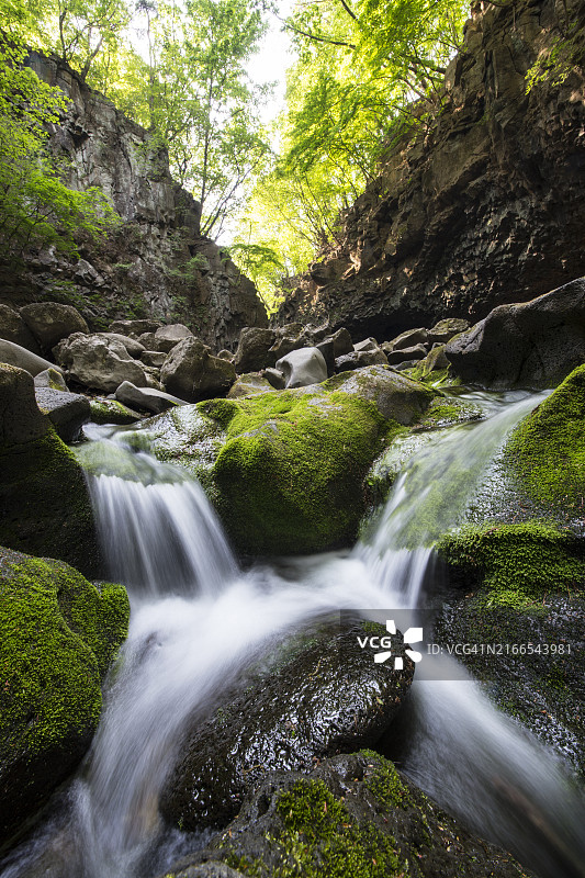 京畿道抱川市白鸽囊瀑布图片素材