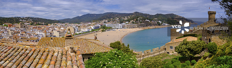 托萨德马尔，西班牙布拉瓦海岸图片素材