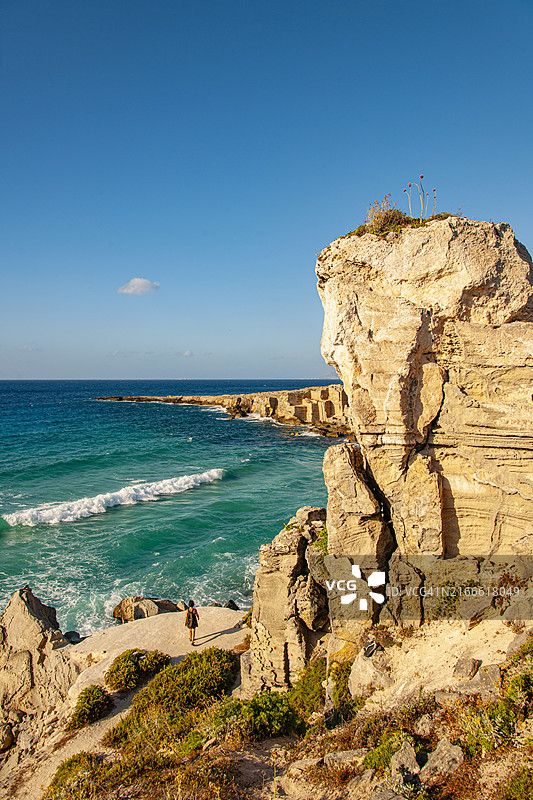 法维尼亚纳岛，通往卡拉罗莎的小路图片素材