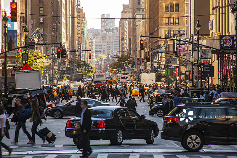纽约第七大道交通图片素材