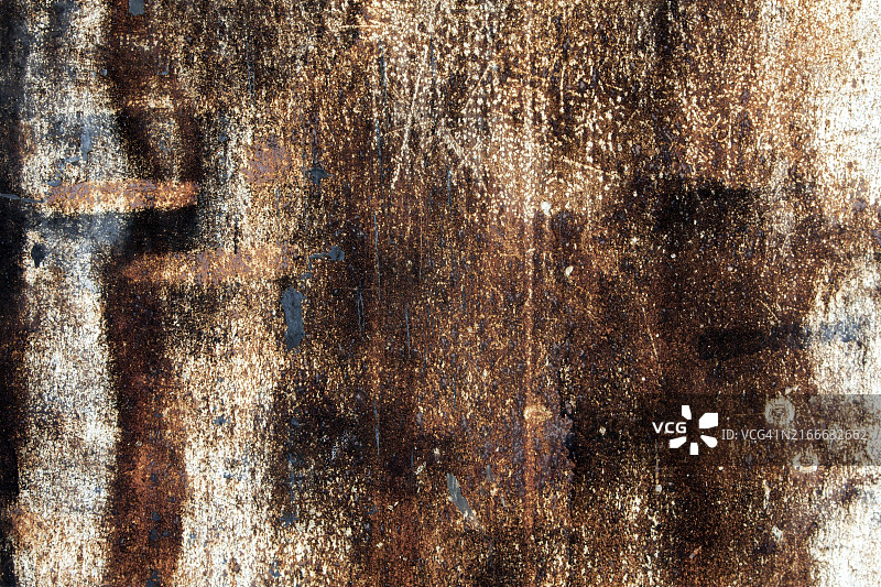 老旧肮脏的生锈钢铁金属纹理背景图片素材