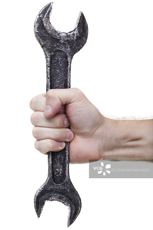 钢制金属扳手手动工具设备图片素材