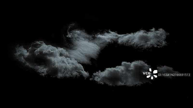 黑白云朵风格自然背景图片素材