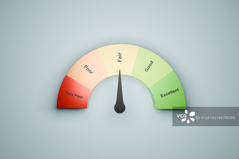 尚可的信用评分图片素材