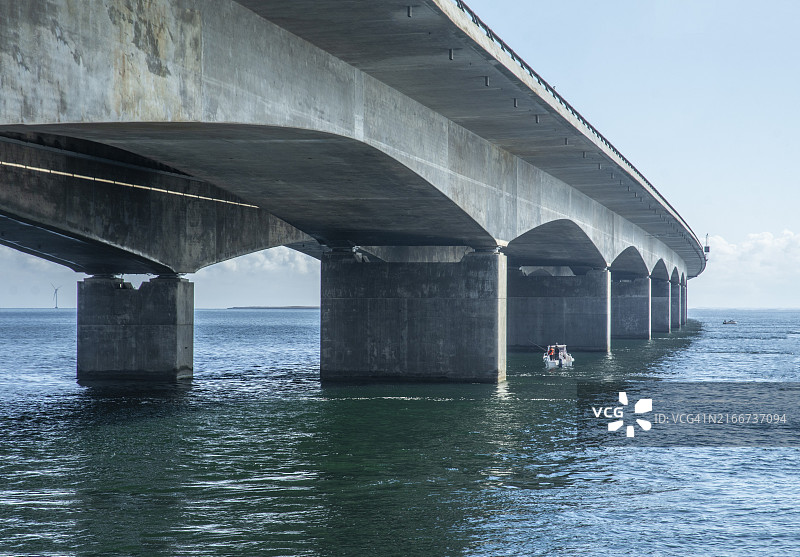 斯托海峡大桥尼堡，海峡大桥，丹麦，斯堪的纳维亚，欧洲图片素材
