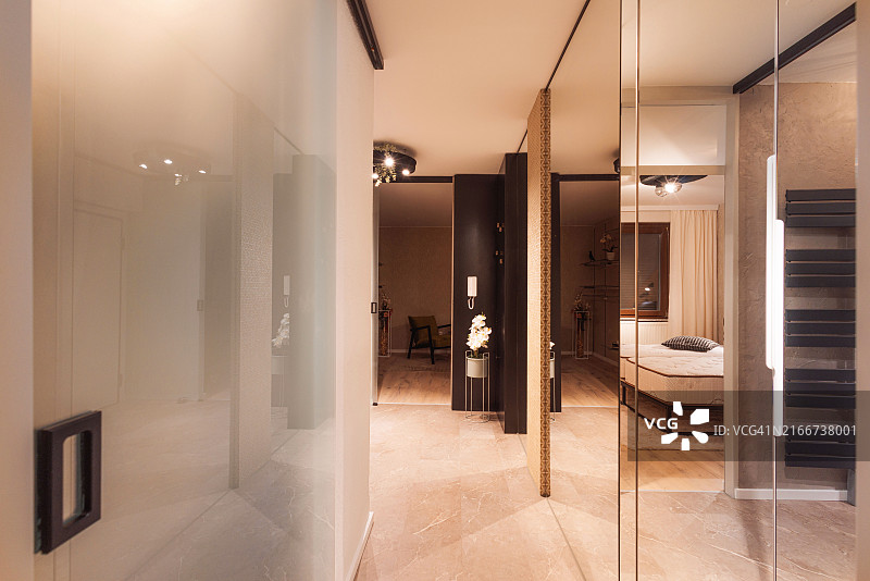 时尚现代室内走廊图片素材