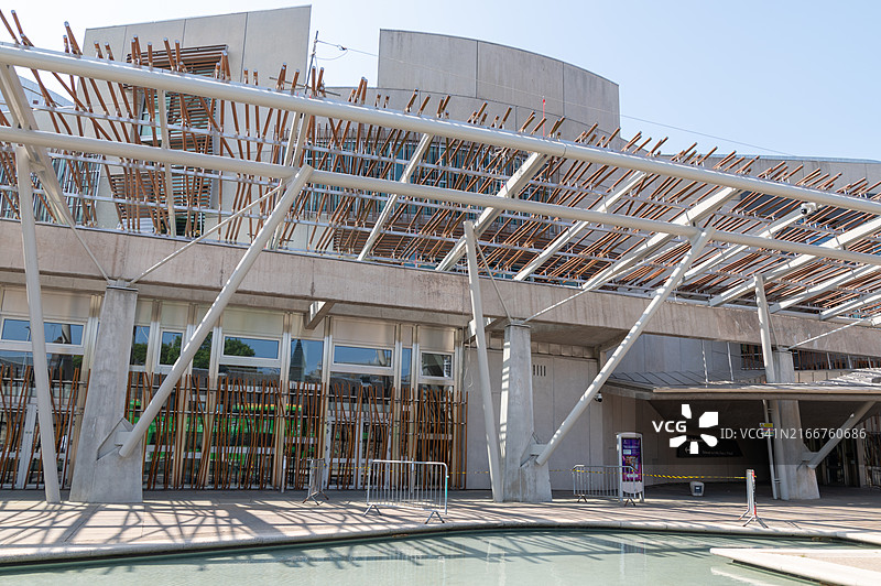 苏格兰爱丁堡议会入口图片素材