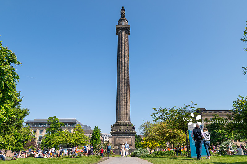 苏格兰爱丁堡的梅尔维尔纪念碑图片素材