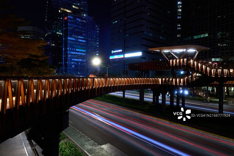 雅加达JPO Karet大桥，2024年8月13日图片素材