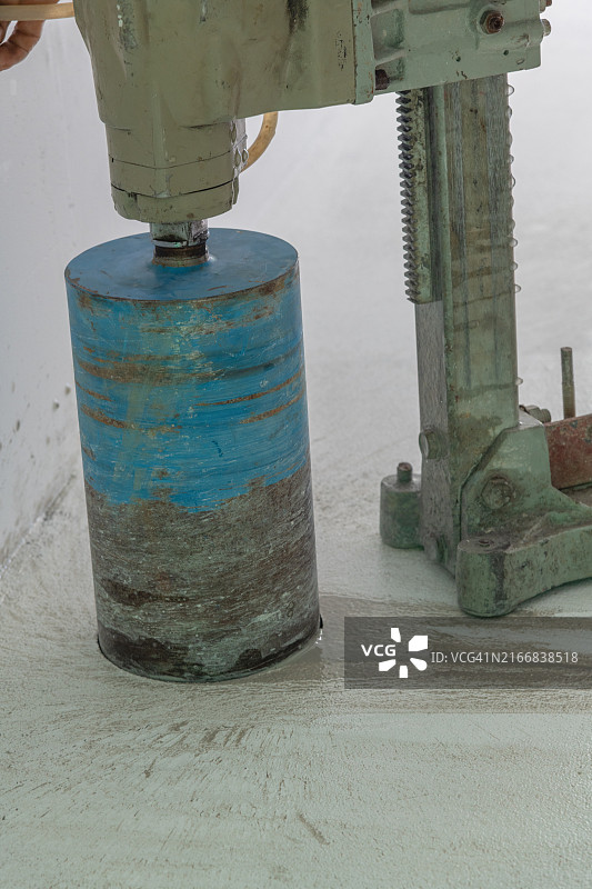 用于住宅商业建筑的地板和水泥梁钻孔机，建筑设备图片素材