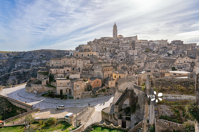 城市建筑的高角度视角图片素材