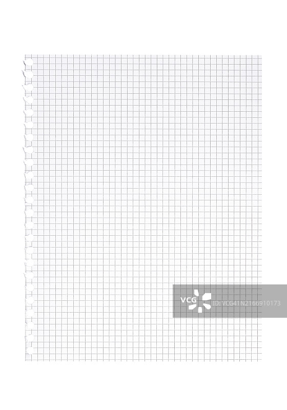 白色背景上的空白数学纸图片素材