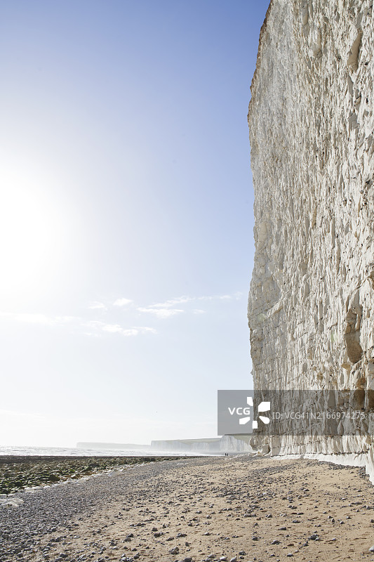 英格兰南部的白色悬崖图片素材