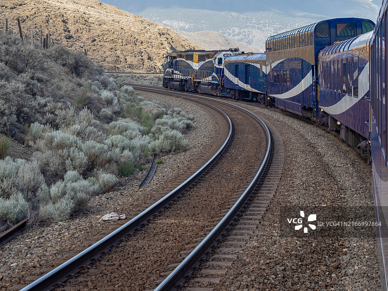 落基山登山者号列车图片素材