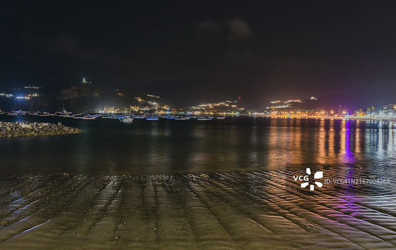 尼加拉瓜圣胡安德尔苏尔湾夜景图片素材